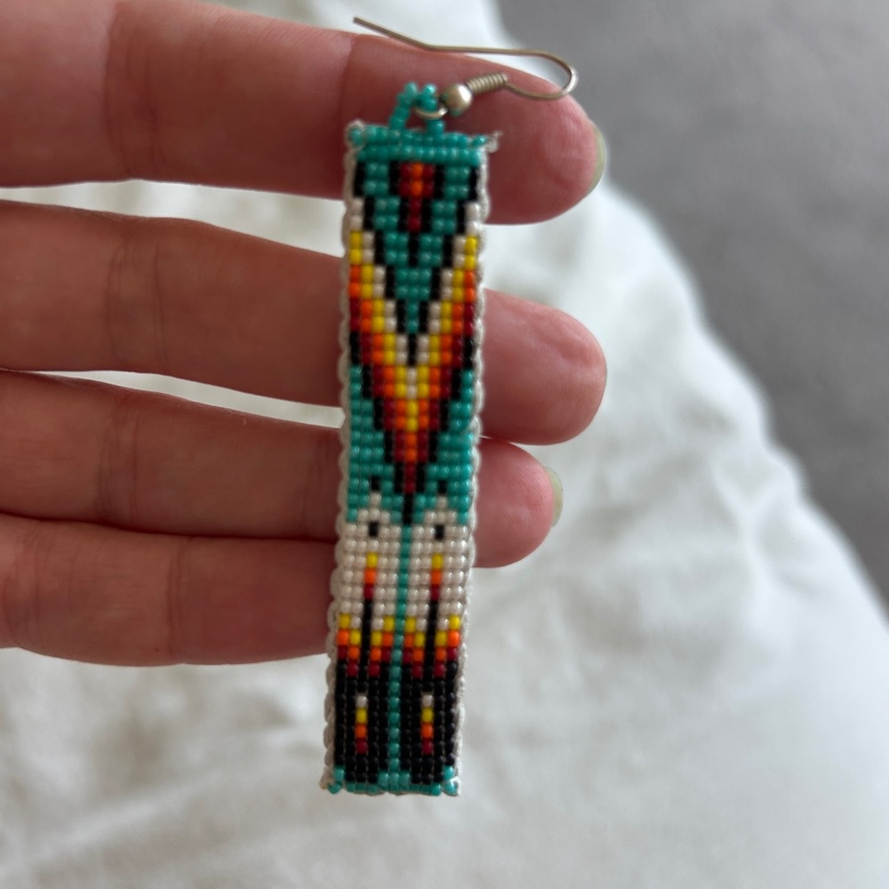 Handcrafted Multicolor Beaded Earrings
